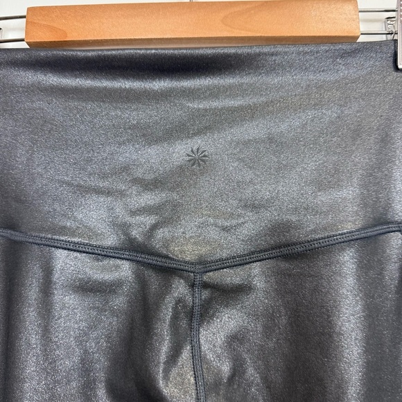 Athleta Inclination Moto Tight Leggings Womens Medium Black High Rise - Picture 4 of 12